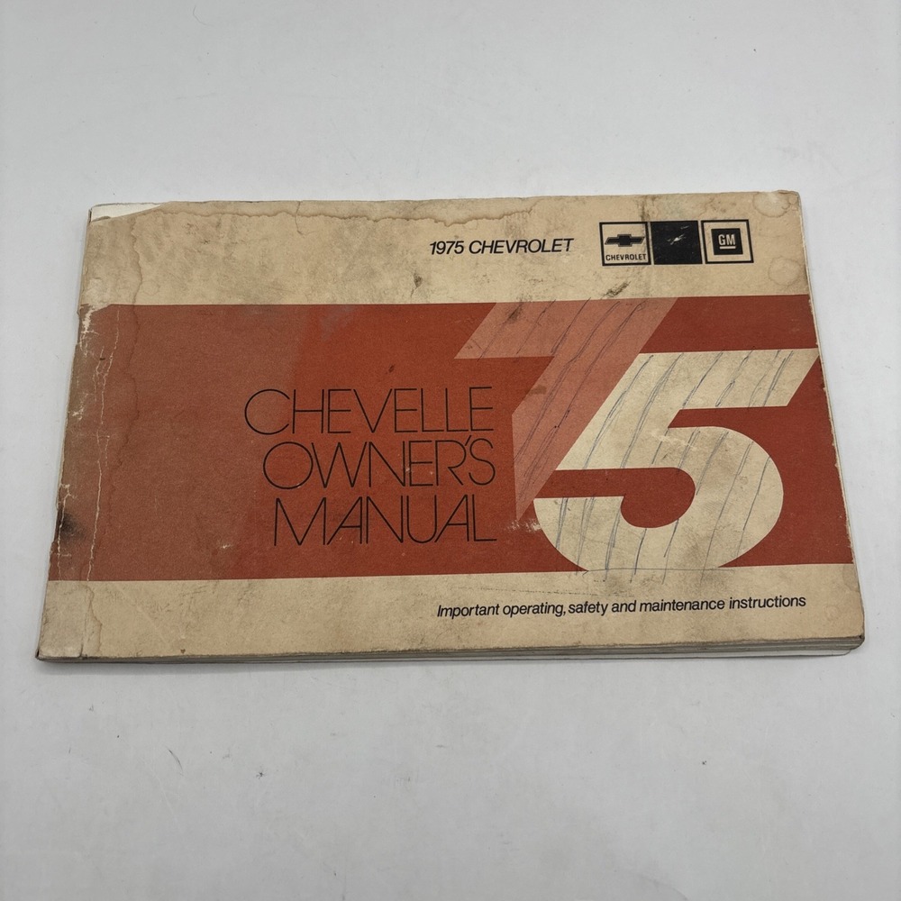 1975 GM Chevrolet Owners Operators Maintenance & Safety Instructions Manual Book